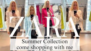 ZARA HAUL TRY ON SUMMER COLLECTION COME SHOPPING WITH ME TO ZARA