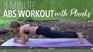 8-Minute Abs and Upper Body with Planks | Yogi Nora