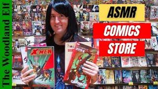 ASMR Roleplay Comic Book Shop Part 2 (Soft spoken, page flipping) Marvel Comics ASMR Role Play