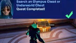 Search an Olympus Chest or Underworld Chest Fortnite