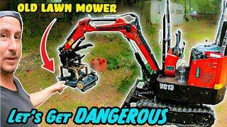 Boost Productivity: Brush Cutter for Mini Excavator!(CHEAP Build)