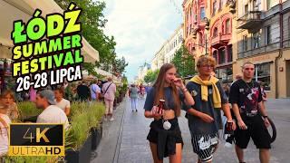 ⁴ᴷ⁶⁰  Łódź/Poland | Summer Festival Day (July 2024) [4K]