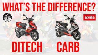 Aprilia SR50 Ditech vs. SR50R Carb - WHATS THE DIFFERENCE??