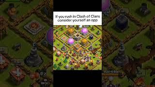 Real Players Don’t Rush  - COC | #clashofclans #cocshorts #shorts