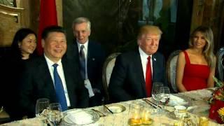 President Trump At Mar-A-Lago Dinner Table With Chinese President Xi Jinping (FNN)