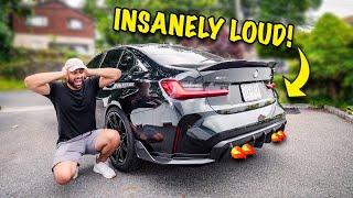 MAKING MY G80 M3 OBNOXIOUSLY LOUD... *AWE Track exhaust install*