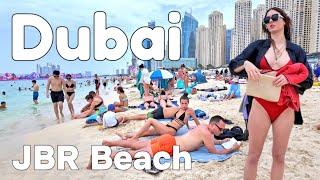 Dubai  JBR Beach, The Most Popular Beach [4K] Walking Tour