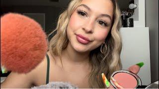 ASMR| Friend does your makeup for a date in 10 MINUTES *fast and aggressive * 