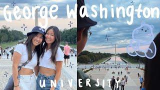 George Washington University | Sister's move-in day, exploring campus & Washington DC