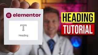 Heading Widget Elementor Tutorial 2022