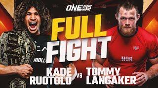Kade Ruotolo vs. Tommy Langaker | ONE Championship Full Fight