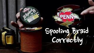 How to Spool Braid Correctly onto your Reel