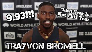 Trayvon Bromell Post Race Interview 2022 Prefontaine Classic