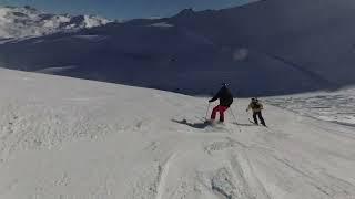 Skiing Pointe de la Masse, Les Menuires, Les 3 Vallées, Feb 2018, #4, w/ music