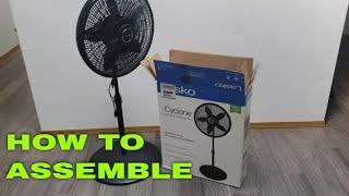 How To Assemble The Lasko Cyclone Pedestal Fan {no tools}