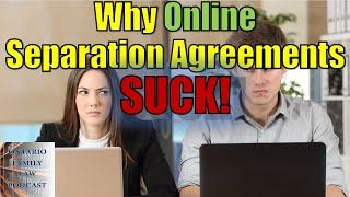 Online Separation Agreements Can Have Many Critical Legal Errors