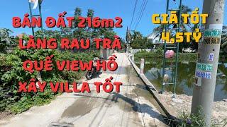 Bán đất View sông Hội An 216m2, vị trí xây Villa kinh doanh tốt tại Làng Rau Trà Quế, gần biển.