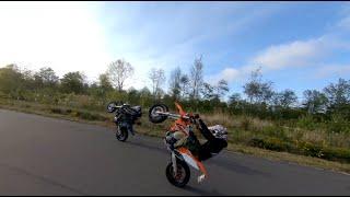 KTM EXC 500 Supermoto | DRZ 440 SM | Wheelie Motivation | Drohne