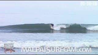 Surfing Santa Teresa, www.malpaisurfcam.com 01-10-18