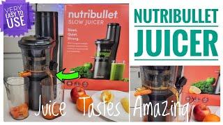 Nutribullet Slow Masticating Juicer Machine Review   Very Powerful!