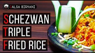 Schezwan Triple fried rice by Jalsa Biryani | AAHAR VIHAR | Bhilai | Episode 2
