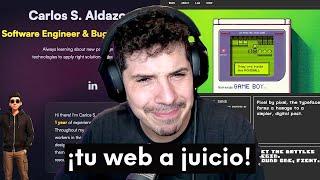 ¡Reaccionando a PORTFOLIOS y WEBs de la Comunidad: Tips y FeedBack! 