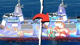 "Winter Charm" camo has been updated! Modern Warships camouflage comparison