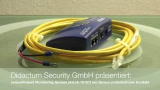 IP-Abindung potentialfreier Kontakte mit sensorProbe2 IT-Monitoring System