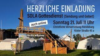 #228 Live Gottesdienst - SOLA Aussendung