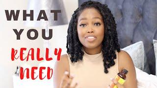 THE ONLY PRODUCTS YOU NEED for your natural hair journey | 4C hair growth tips | Tshego Makoe