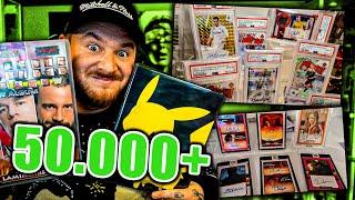 Meine 50.000 Euro Trading Cards Sammlung  Fussball/Wrestling/Celebrity mit Ronaldo Messi MGK etc