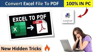 How to Convert Excel file into PDF in MS Excel | Save Excel file as PDF | Excel to PDF Convert