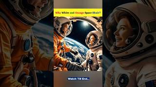 Why White and Orange Space Shuit? #shorts #facts #universe #ytshorts #youtubeshorts #trending