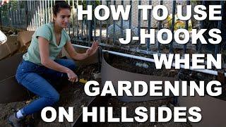 How to Set J Hooks when Landscaping with the Dirt Locker Hillside Terracing & Erosion Control System