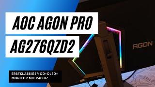 AOC Agon PRO AG276QZD2 Test: Erstklassiger QD-OLED-Monitor mit 240 Hz