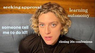 giving myself permission to CHANGE after getting derailed again | closing 20s confessions VLOG