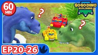 GOGODINO EXPLORERS【20-26】Compilation | Dinosaur for Kids | Cartoon | Robot Dino | Toys | Season 3