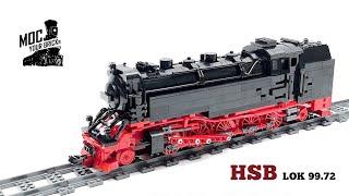 HSB Dampflok 99.72, German Locomotive, Speed Build, Letbricks