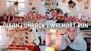 HOME RESET After Vacation | Unpacking, Laundry, Walmart Grocery Run & Cleaning Motivation