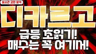 디카르고 : 급등 초읽기! 매수는 꼭 여기서 하세요!