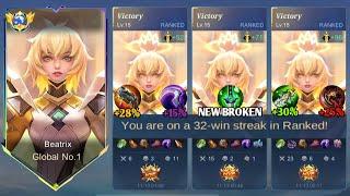 BEATRIX 98% 1 SHOT TRICK!! EASY WINSTREAK (must try) -MLBB