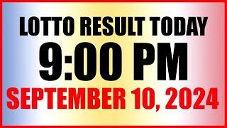 Lotto Result Today 9pm Draw September 10, 2024 Swertres Ez2 Pcso