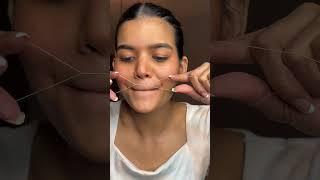 How I Thread My Face #shorts #ytshorts | Mishti Pandey