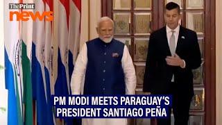 Prime Minister Narendra Modi meets Paraguay’s President Santiago Peña in Delhi