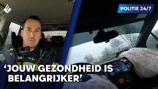 Spoedrit door een file | POLITIE 24/7