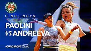 Jasmine Paolini vs Mirra Andreeva | Semi-Final | French Open 2024 Extended Highlights 