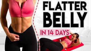 FLATTER BELLY in 14 Days | 7 minute Home Workout