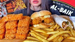 FAST FOOD | CHICKEN BURGER + SPICY NUGGETS + SHAWARMA + FRIES | MUKBANG ASMR