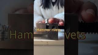 Striking type expansion rivets, a hammer can be riveted, riveting effect demonstration#Hammer Rivet