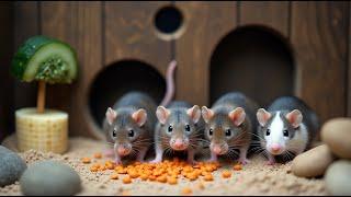  Hide & Seek With Magical Mice  | 12 Hours Live CAT TV for Cats To Watch 